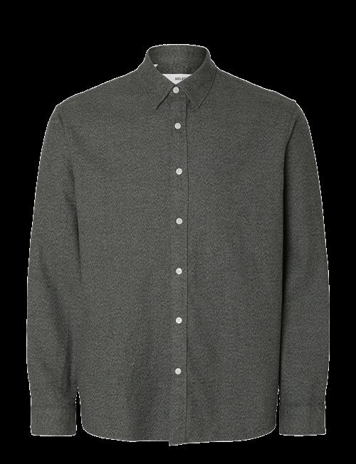 Selected | Slmregclaus Noah Brush Twist Sht Ls Noos | XL