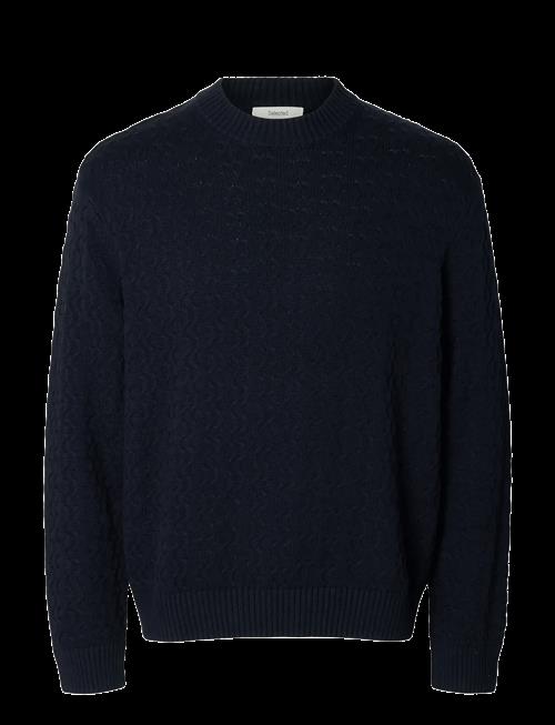 Selected | Slhphilip Ls Knit Relaxed Crew Neck | L