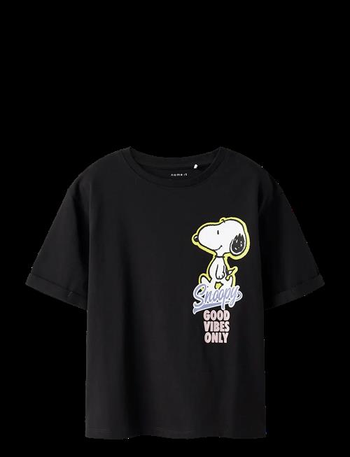 name it | Nkfdylana Snoopy Ss Nreg Top Box Sky | 134-140