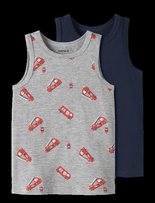 name it | Nmmtank Top 2P Grey Firetruck Noos | 98