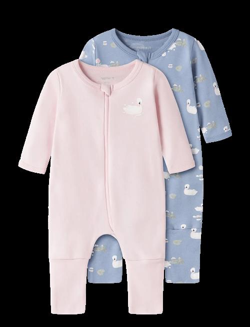 name it | Nbfnightsuit 2P Zip Ff Swan Noos | 80