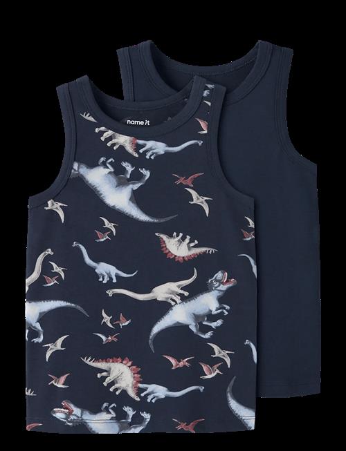 name it | Nmmtank Top 2P Navy Dino Noos | 98