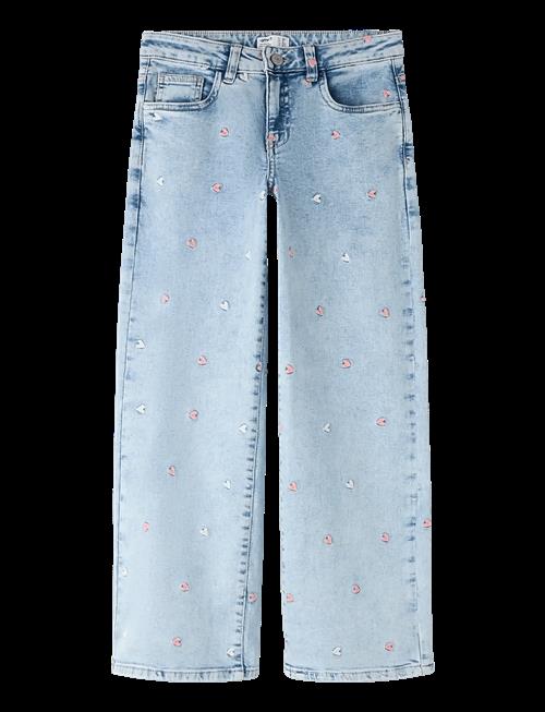 name it | Nkfrose Wide Emb Jeans 2010-Fr Noos | 140