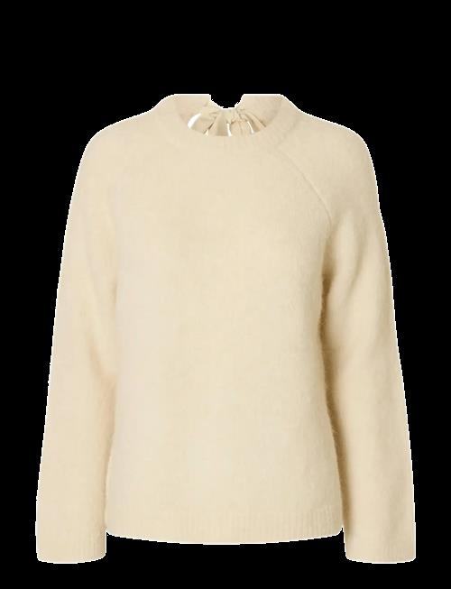 Selected | Slfgabella Ls Knit Bow O-Neck | L