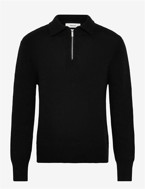 Selected | Slhcody Ls Knit Relaxed Half Zip Polo | L