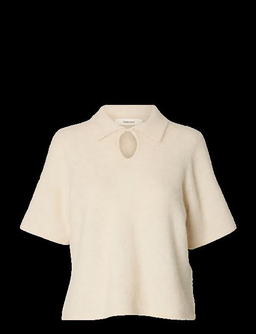 Selected | Slfsia Ras 2/4 Knit Key Hole Collar Neck | M