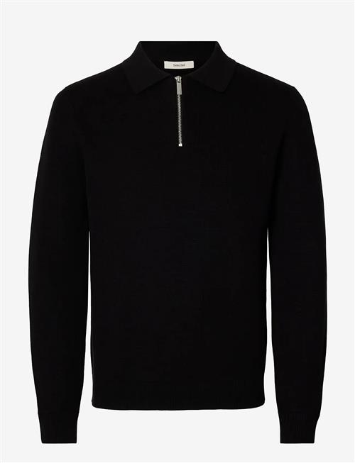 Selected | Slhdane Ls Knit Struc Half Zip Polo Noos | M