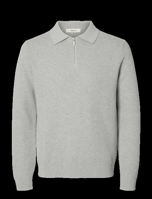 Selected | Slhdane Ls Knit Struc Half Zip Polo Noos | L