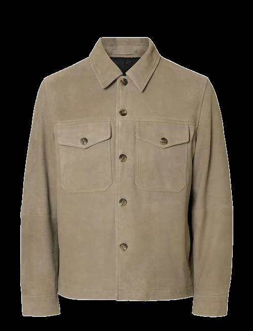 Selected | Slhthom Suede Overshirt Noos | XXL