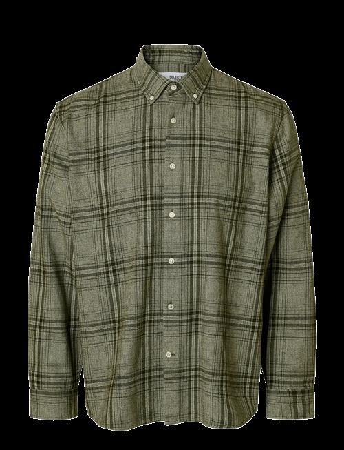 Selected | Slhregnoah Mix Bdwn Ls Shirt Camp | S