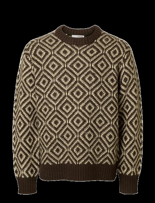 Selected | Slhremi Ls Knit Relaxed Crew Neck | XL