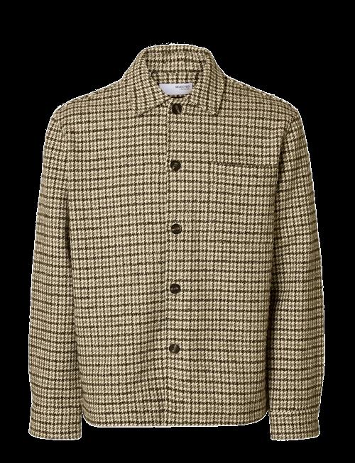Selected | Slhregari Wool Blend Nf Undyed Overshirt | M