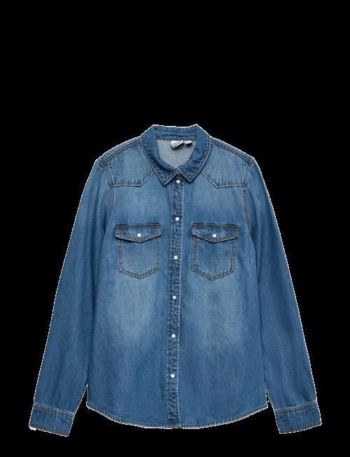 Vero Moda | Vmmaria Ls Denim Slim Shirt Mix New Noos | XS