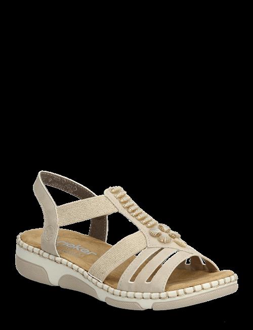 Rieker | Rieker Ladies' Sandals 66201-62 Beige | 42
