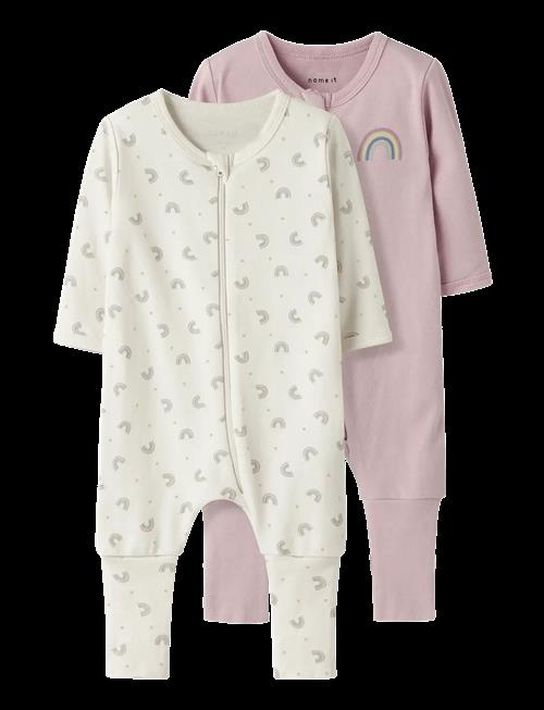 name it | Nbfnightsuit 2P Zip Ff Jet Rainbow Noos | 92
