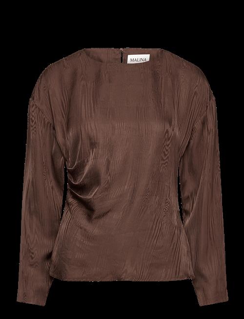 Malina | Rosalie Jacquard Weave Satin Blouse | 44