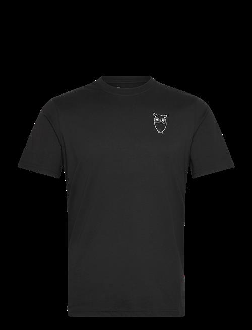 Knowledge Cotton Apparel | Alder Owl Chest Print Tee - Gots/Ve | S
