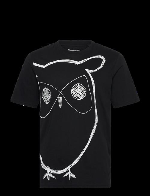 Knowledge Cotton Apparel | Big Owl Print Tee - Gots/Vegan | XXL