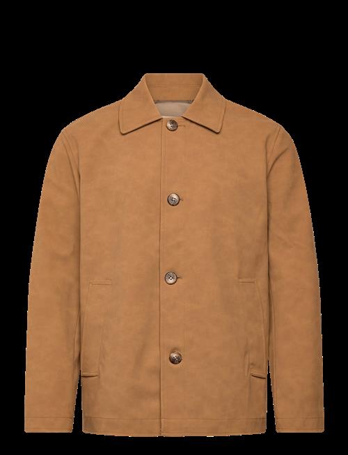 Brixtol Textiles | Alfred Faux Suede Tan Suede | XXL