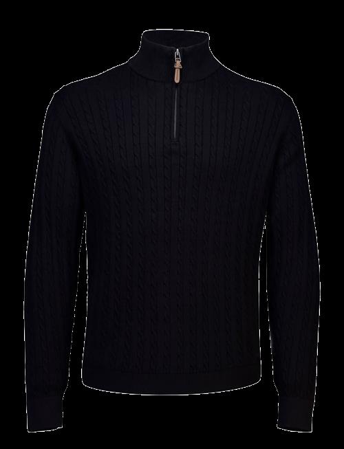 Lindbergh | 1/2 Zip Cable Knit | L