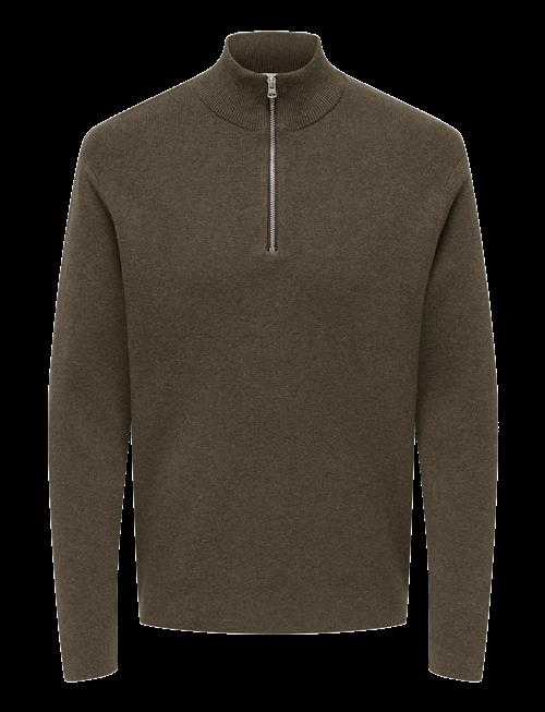 ONLY & SONS | Onsting Life Reg Half Zip Knit Noos | M