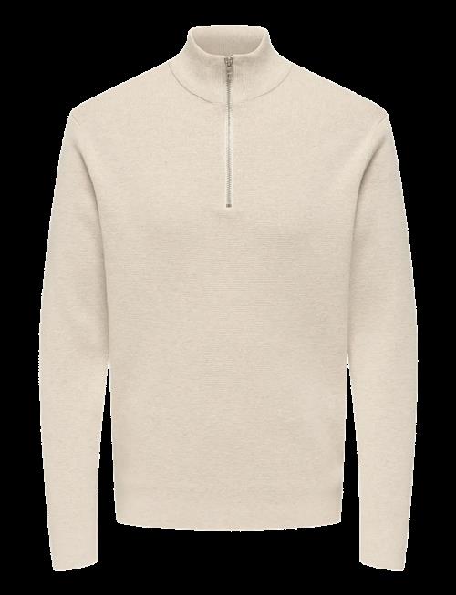 ONLY & SONS | Onsting Life Reg Half Zip Knit Noos | M