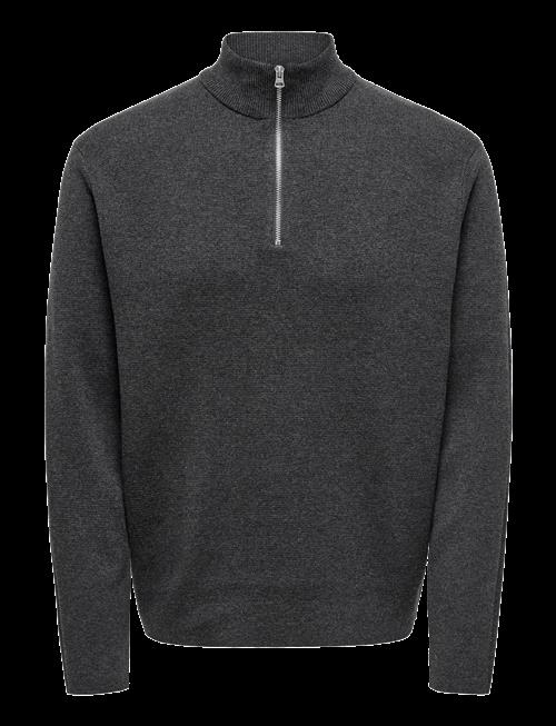 ONLY & SONS | Onsting Reg Half Zip Knit Noos | M