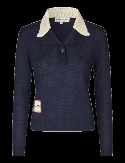 STINE GOYA | Wool Prime, Collared Pullover Knit | M