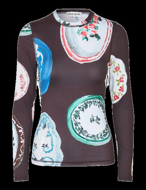 STINE GOYA | Stocking Jersey, Elastic Long Sleeve Top | XL/XXL