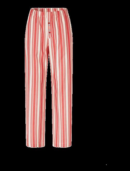 STINE GOYA | Striped Embroidered Cotton, Gathered Boxer Pants | M