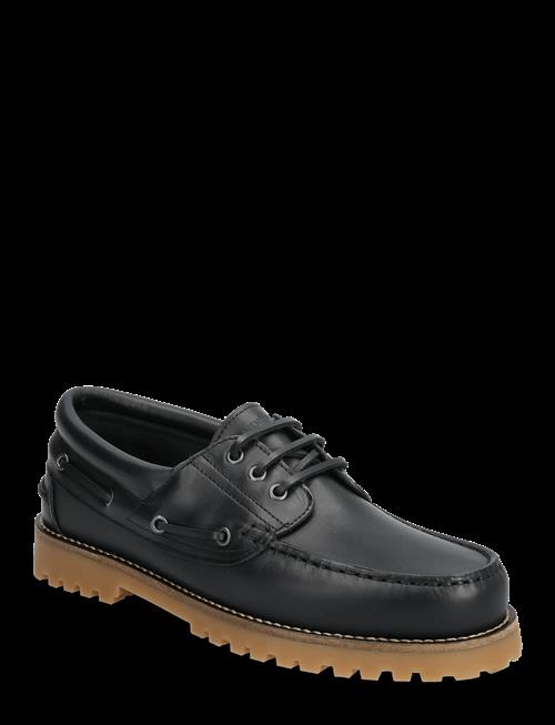 Garment Project | Ollie Boat Shoe - Black/Gum Leather | 40