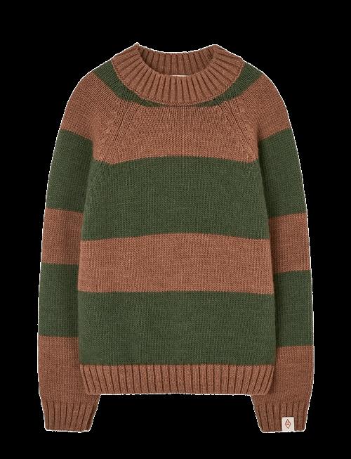 THE ANIMALS OBSERVATORY | Stripes Brown Boxfish Sweater | 4 Y