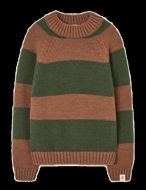 THE ANIMALS OBSERVATORY | Stripes Brown Boxfish Sweater | 10 Y