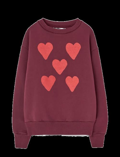 THE ANIMALS OBSERVATORY | Hearts Browned Farnet Bear Sweatshirt | 8 Y