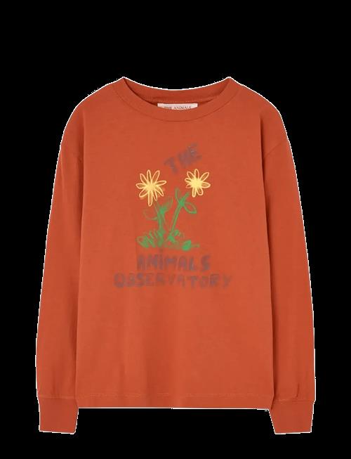 THE ANIMALS OBSERVATORY | Flowers Red Dof Lonf Sleeve T-Shirt | 6 Y