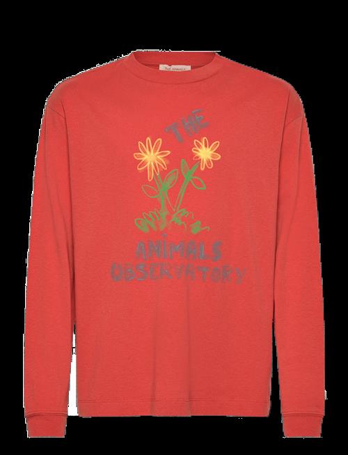 THE ANIMALS OBSERVATORY | Flowers Red Dof Lonf Sleeve T-Shirt | 12 Y