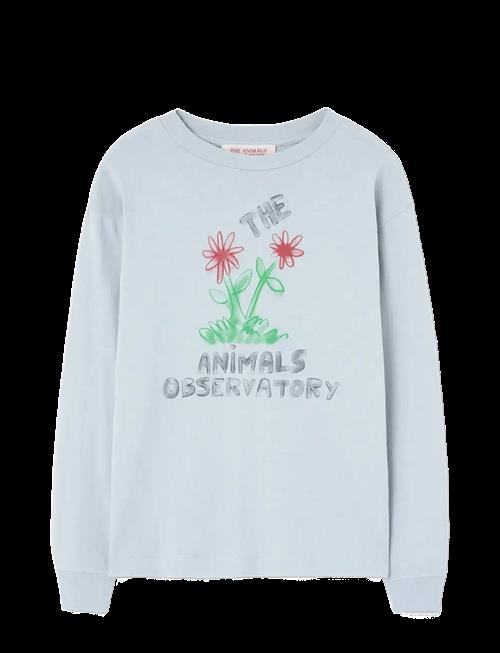 THE ANIMALS OBSERVATORY | Flowers Blue Dof Lonf Sleeve T-Shirt | 14 Y