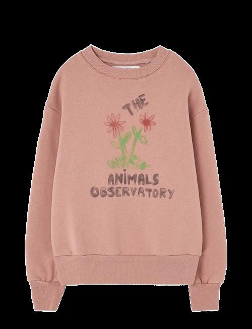 THE ANIMALS OBSERVATORY | Flowers Dusty Coral Bear Sweatshirt | 10 Y