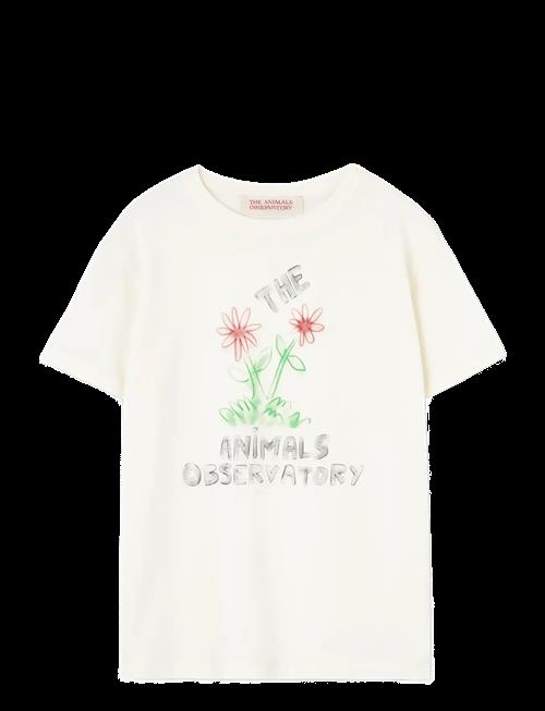 THE ANIMALS OBSERVATORY | Flowers White Rooster T-Shirt | 10 Y