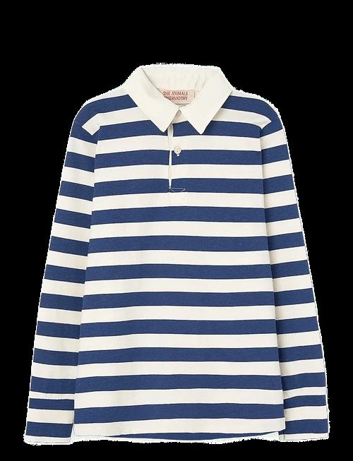 THE ANIMALS OBSERVATORY | Stripes Navy Eel Polo Shirt | 12 Y