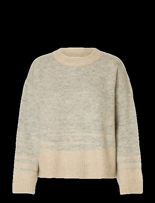 Selected | Slfalva Ls Knit Structure O-Neck | XL