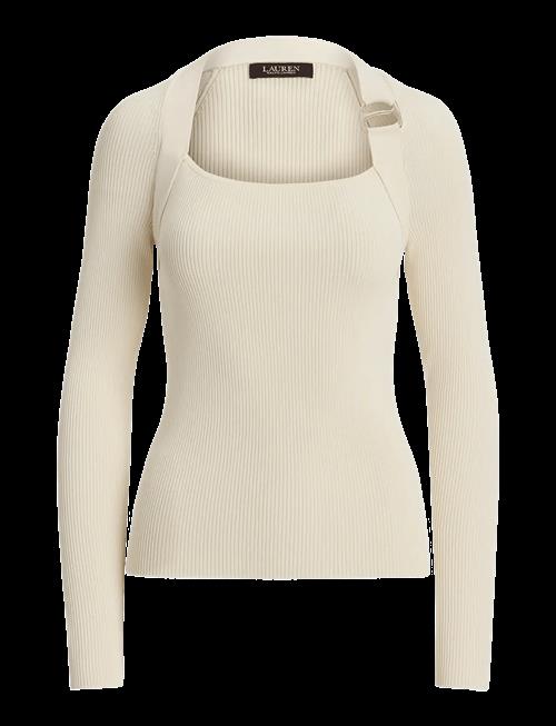 Lauren Ralph Lauren | Buckle-Trim Rib-Knit Sweater | XL