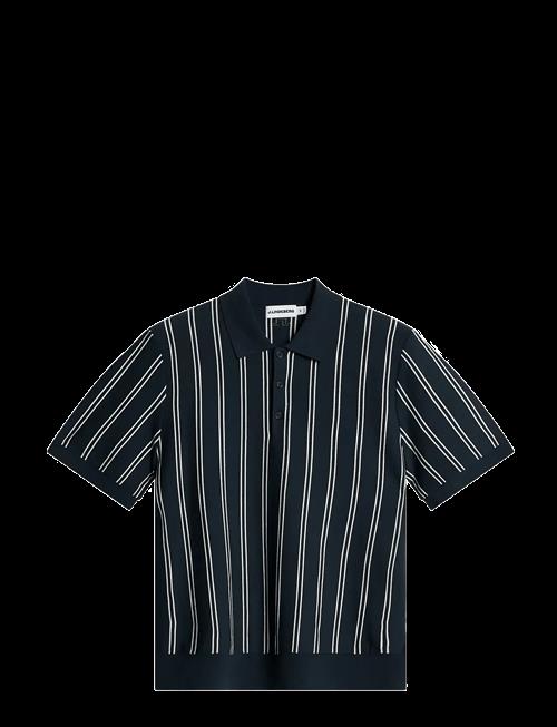 J. Lindeberg | Reymond Stripe Knit Polo | S