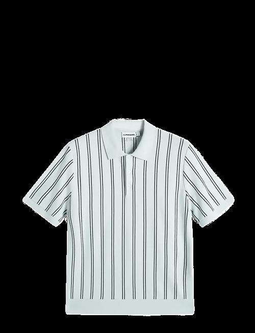 J. Lindeberg | Reymond Stripe Knit Polo | S