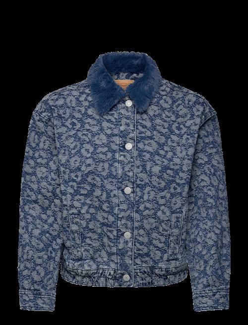 Levi's | Levi's® Fur Collar Leopard Oversized Trucker Jacket | 164 CM