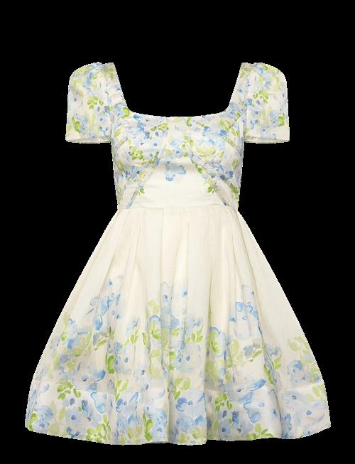 Malina | Vanda Pouf Sleeve Mini Dress | 40
