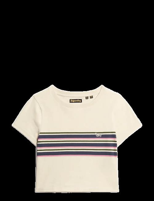 Superdry | Vintage Stripe Crop Tee | 12