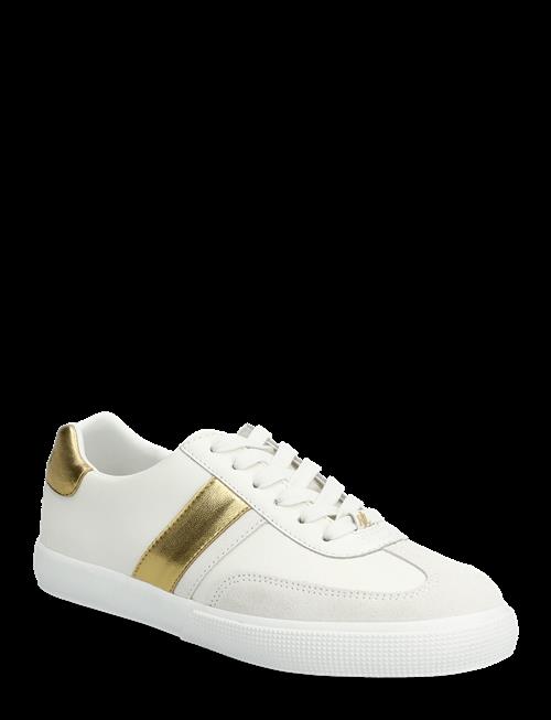 Lauren Ralph Lauren | Braylee Metallic-Trim Leather Sneaker | 39