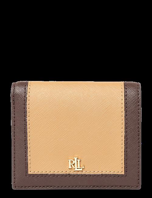 Lauren Ralph Lauren | Color-Blocked Leather Compact Wallet | ONE SIZE