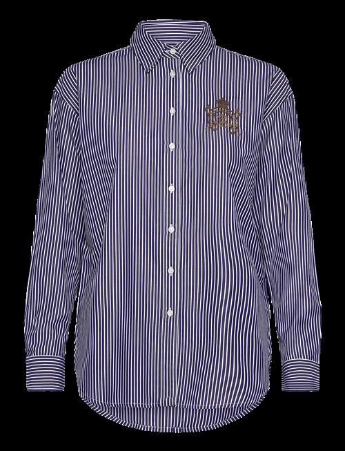 Lauren Ralph Lauren | Relaxed Fit Striped Broadcloth Shirt | XS